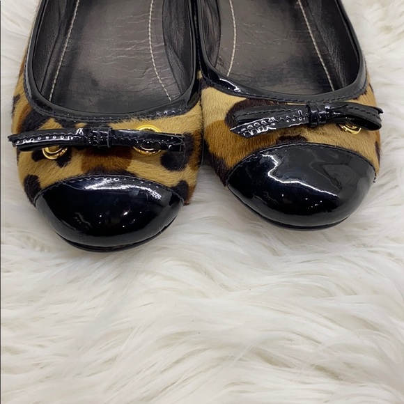 {THE ORIGINAL CAR SHOES} Leopard and Black flats - Picture 6 of 8